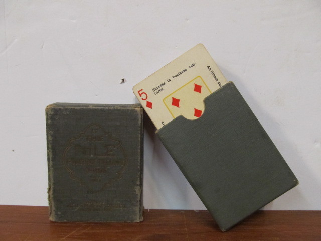 lot 218 image: Complete Deck of Antique THE NILE Fortune Telling Playing Cards
