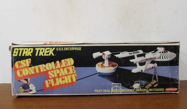 lot 221 image: Vintage 1970s STAR TREK CSF Controlled Space Flight Toy wOrig Box