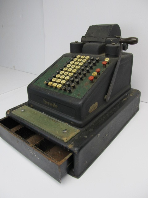 lot 187 image: Antique BURROUGHS Cash Register