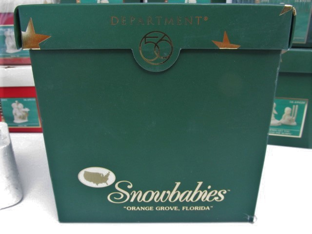 lot 190 image: Large Lot of Dept 56 SNOWBABIES Figurines