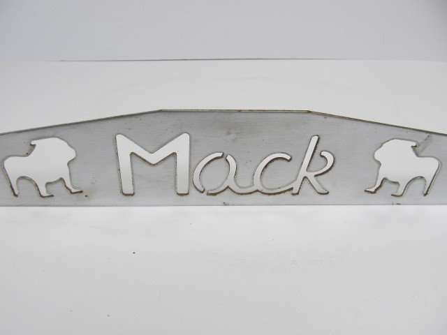 lot 258 image: Steel MACK TRUCK Cutout Semi Truck Hoot Emblem
