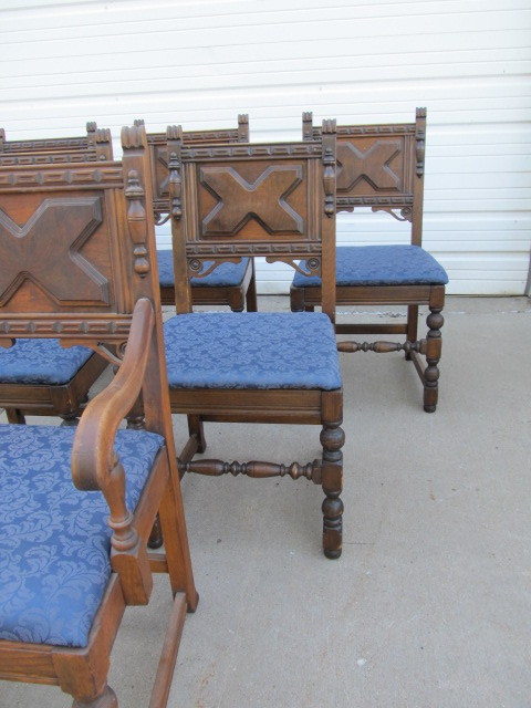 lot 232 image: Set of 6 Antique Victorian Dining Chairs #1