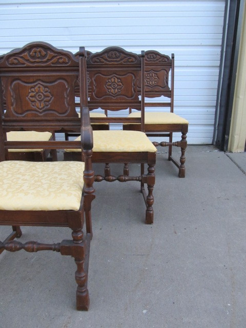 lot 233 image: Set of 6 Antique Victorian Dining Chairs #2