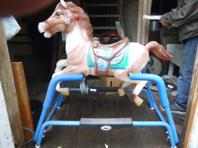 Vintage flexible flyer sales spring rocking horse