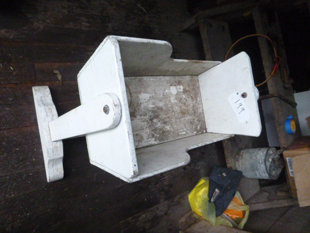 lot 199 image: Homemade Wooden Cradle