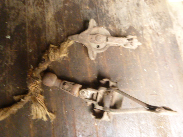 lot 203 image: 2 Vintage Pullies