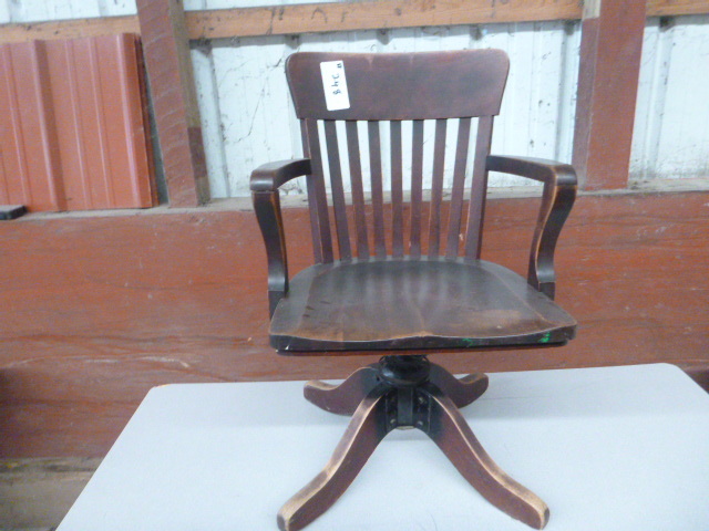Vintage Wood Chairs For Sale  : Two Small Wood Chairs With A Vintage Look Finish.