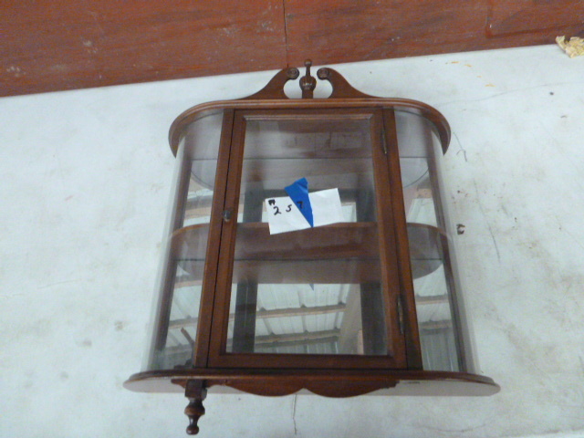 lot 257 image: Wall Hanging Curio Cabinet