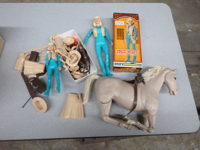 lot 315 image: 2 Vintage Josie West Action Figures
