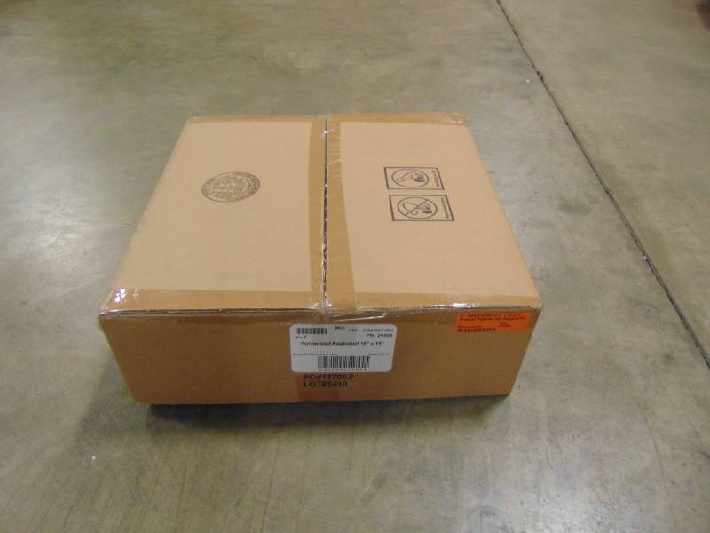 lot 524 image: Everbilt 16 in. x 16 in. Galvanized Pegboard with Diamond Plating - 7 Pack 24305