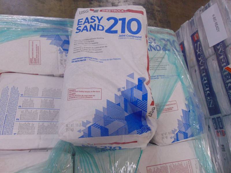 lot 543 image: UNITED STATES GYPSUM Easy Sand 210 Joint Compound 18lb - Full Pallet
