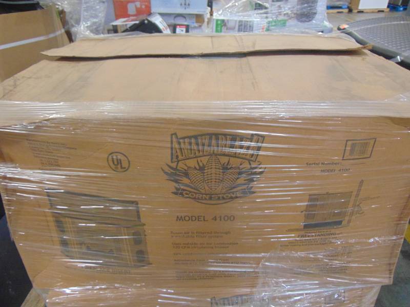 lot 564 image: Amaizablaze Corn Pellet Burning Stove Up to 50,000 BTU Fireplace Adjustable Model 4100