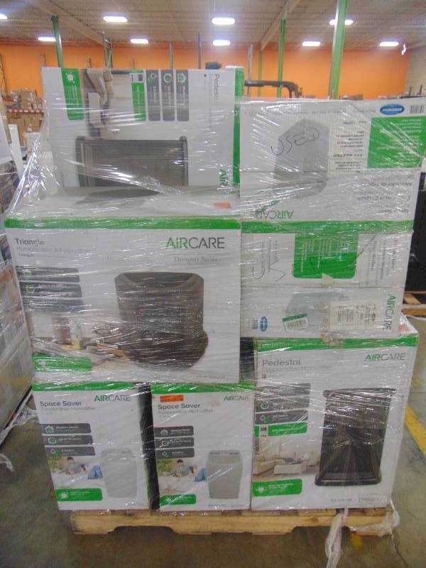 lot 566 image: WHOLESALE MIXED PALLET OF RETURNS - ENTIRE PALLET OF HUMIDIFIERS