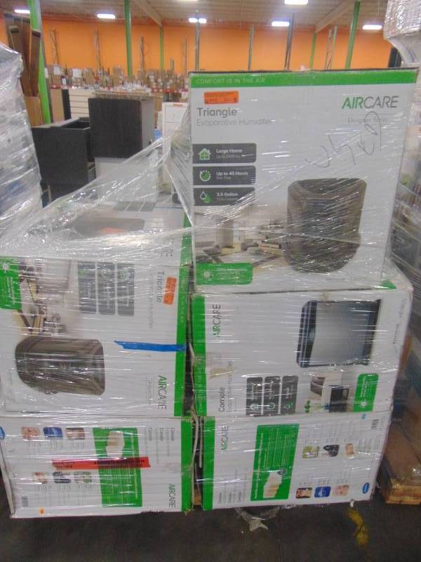 lot 567 image: WHOLESALE MIXED PALLET OF RETURNS - ENTIRE PALLET OF HUMIDIFIERS