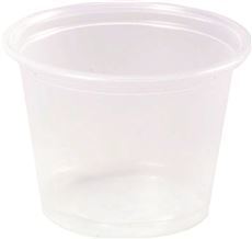 lot 100 image: Renown Plastic Portion Cups 3.25 oz 2,500 Per Case - Translucent 2475893