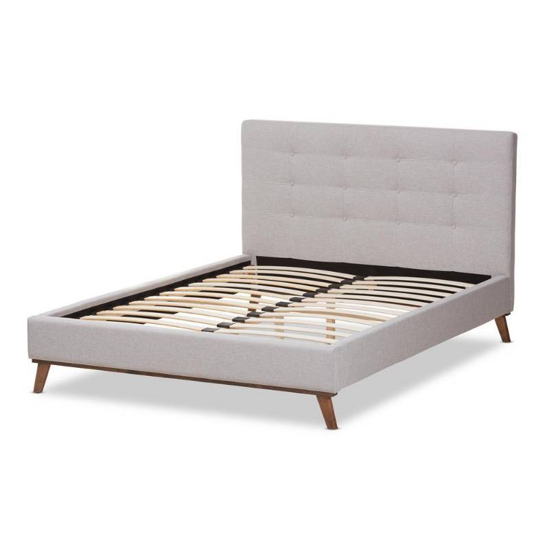 lot 588 image: Baxton Studio Valencia Greyish Beige King Platform - Headboard Only 28862-7836-HD