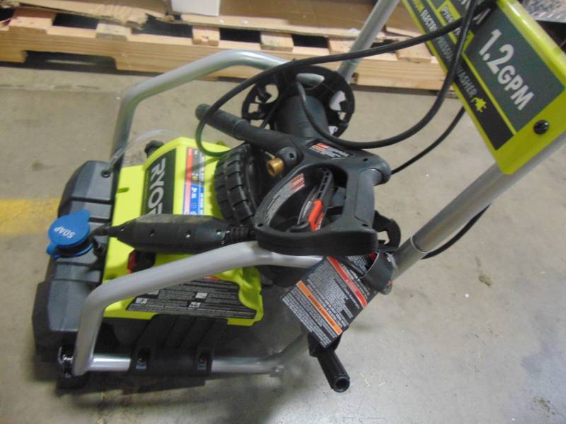 lot 590 image: Ryobi 2,000-PSI 1.2-GPM Electric Pressure Washer RY141900