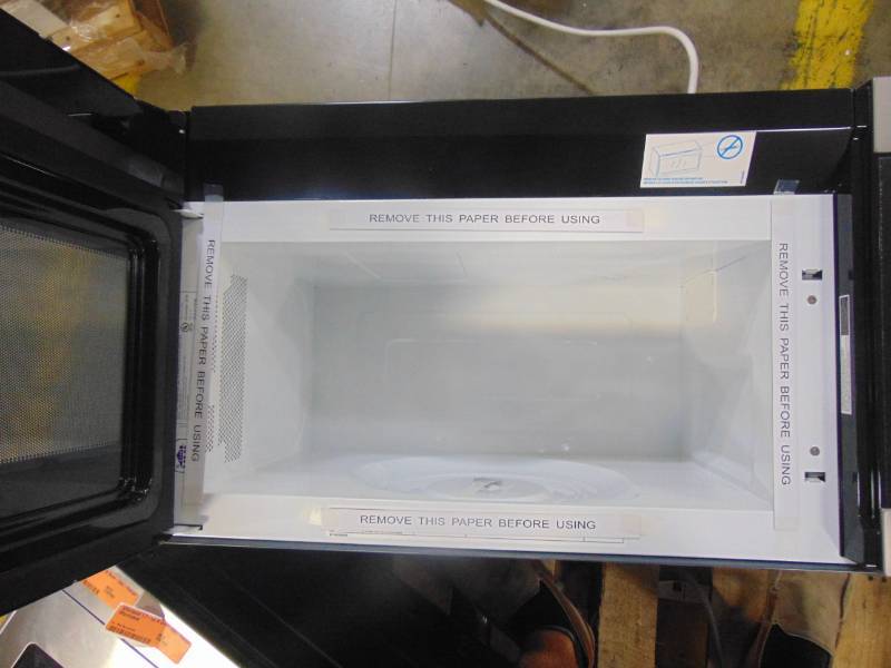 lot 595 image: Whirlpool 1.7-cu ft Over-the-Range Microwave (Stainless Steel) (Common 30-in Actual 29.938-in) WMH31017HZ