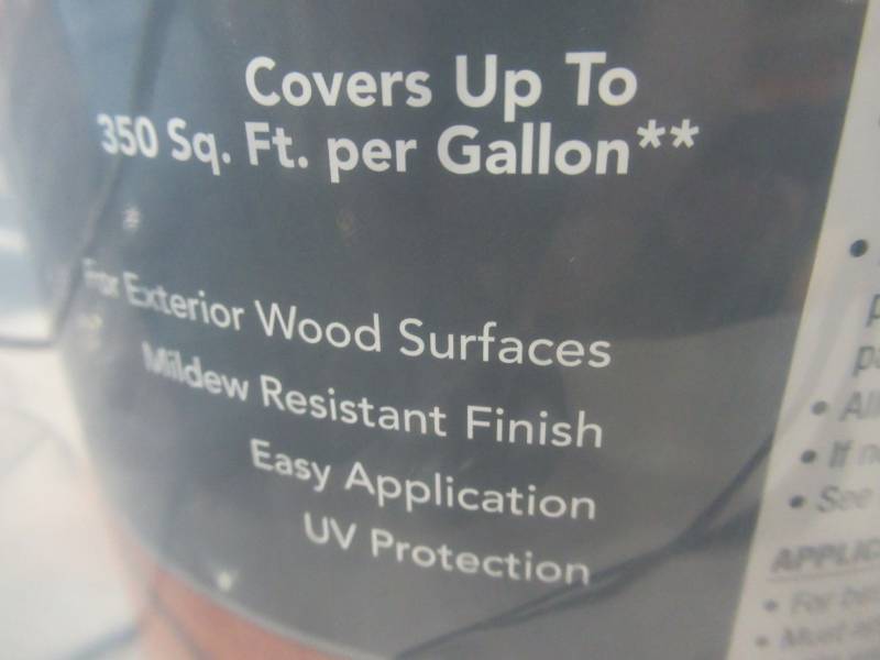 lot 28 image: Behr Premium 1 gal. Cedar Naturaltone Transparent Waterproofing Exterior Wood Finish, 50101.