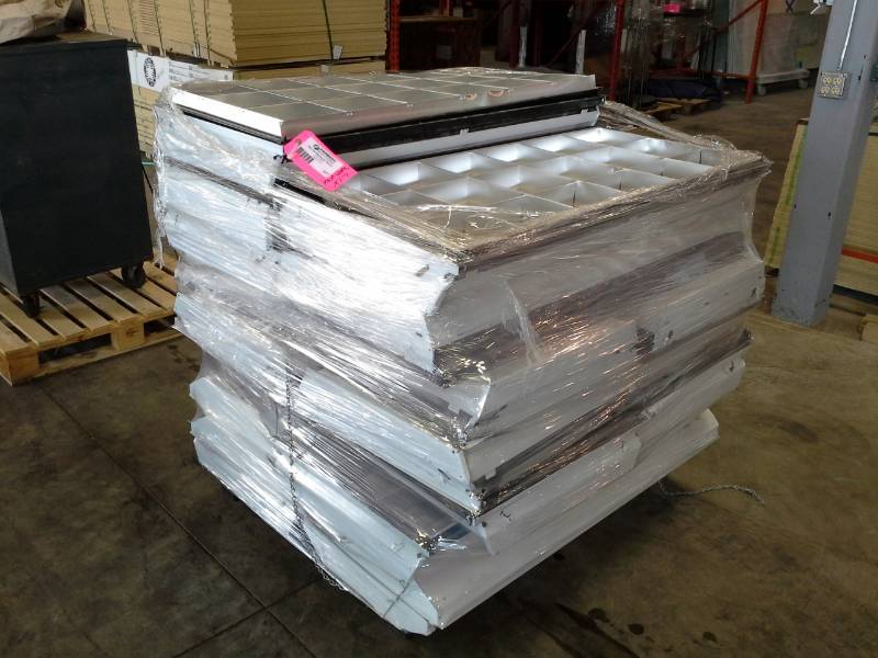 Lot of (17) Ceiling-Mount Fluorescent Light Fixtures