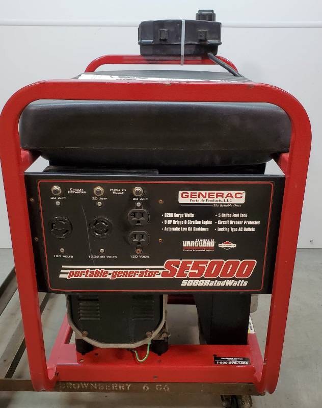lot 1 image: Generac Portable Generator SE5000