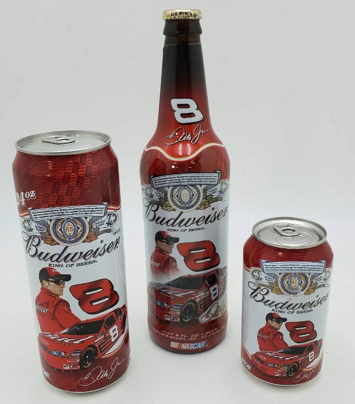 lot 36 image: 3 Unopened Dale Earnhardt Jr. Beer