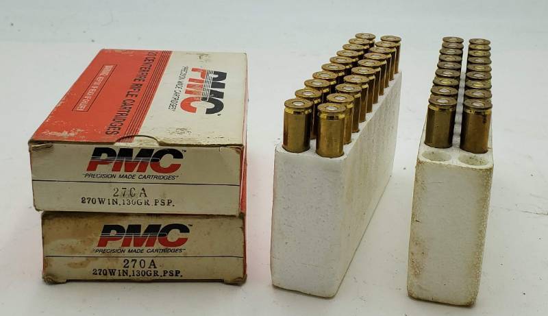 lot 56 image: PMC 130gr .270 Bullets