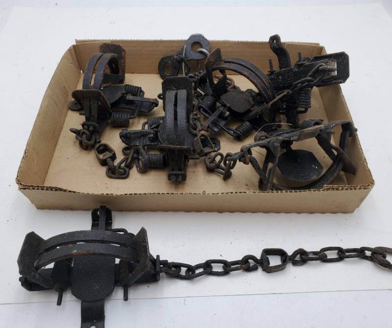 lot 61 image: (6) 1-12 Offset Foothold Traps