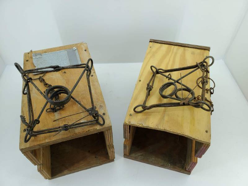 lot 65 image: (2) Conibear Traps & Boxes