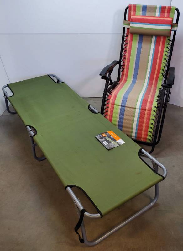 lot 77 image: Cot and Chair