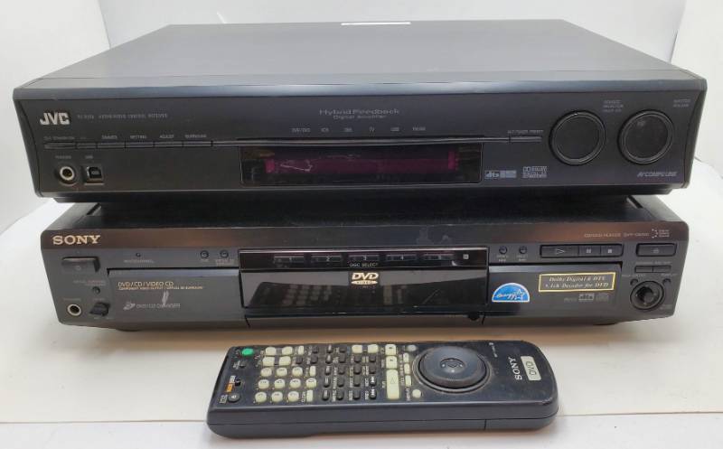 lot 7 image: JVC Receiver & Sony DVDCD Changer