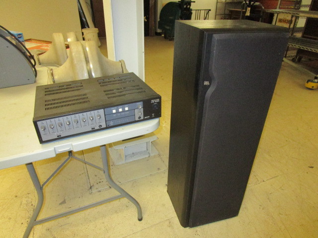 lot 317 image: TASCAM AUDIO INTERFACE WITH JBL SPEAKER