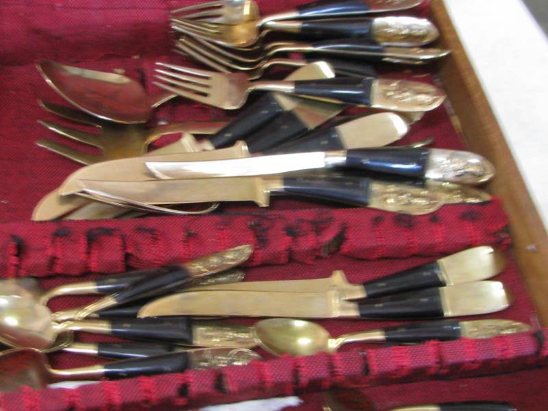 Gold Color Silverware Set