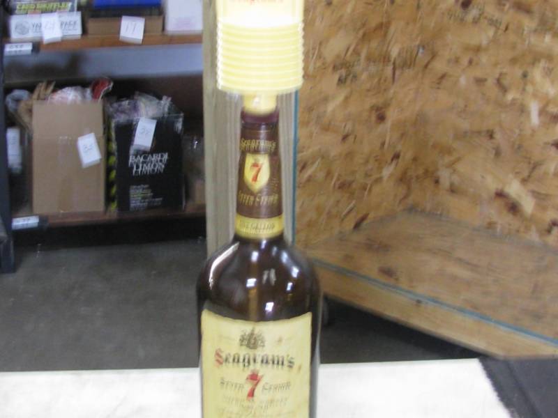Seagrams Whiskey Bottle