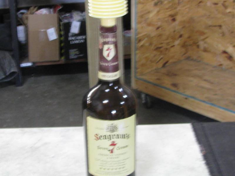 Seagrams Whiskey Bottle