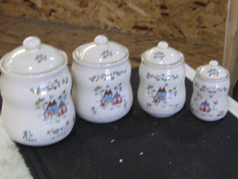 Stoneware Canister Set