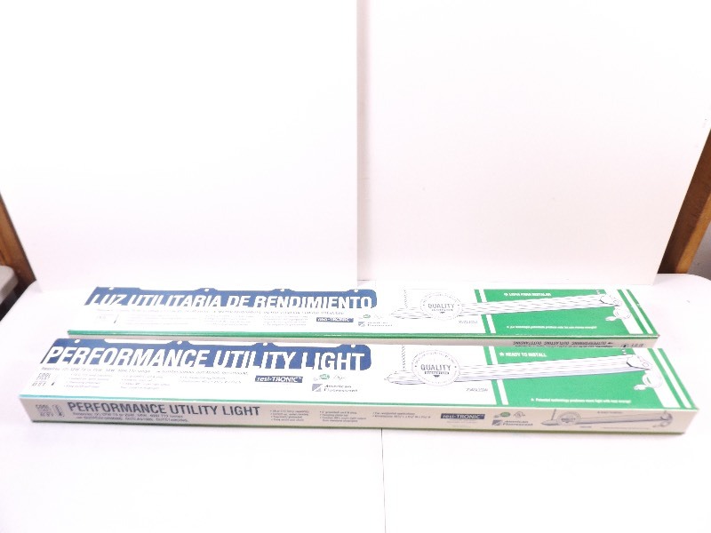 lot 34 image: 2 NEW in Box 4 Fluorescent Light Fixtures