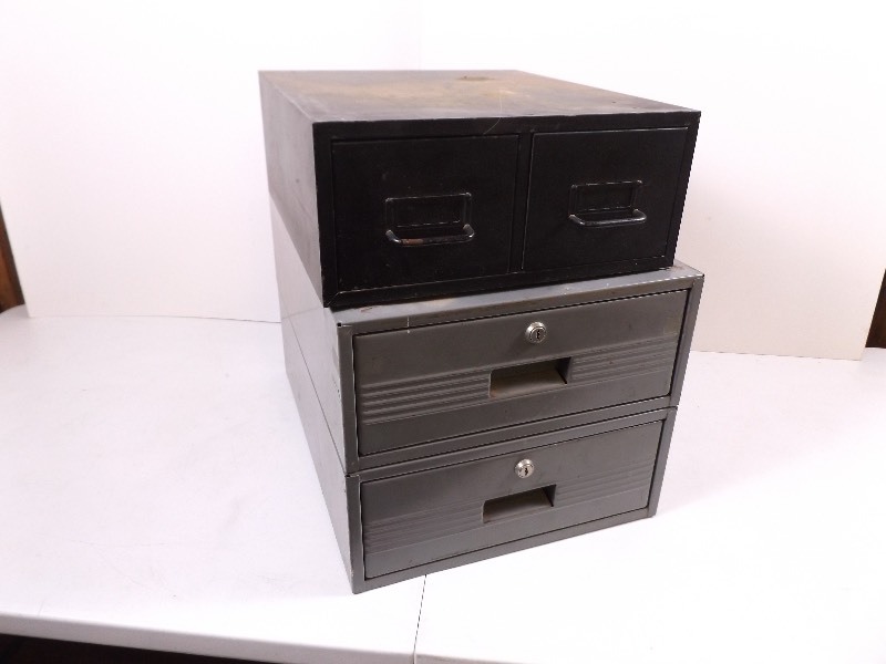 lot 40 image: 2 Steel Parts Cabinets
