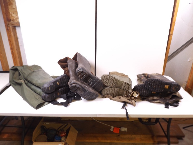 lot 50 image: Lot of 4 Pairs of Used Hip Wadders