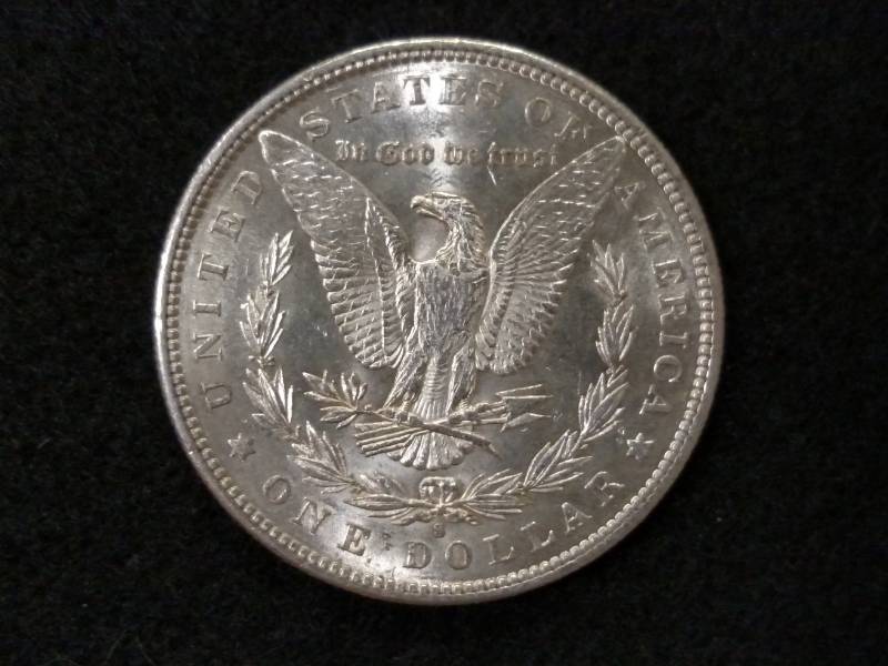 lot 9 image: 1880 S MS  Morgan Silver Dollar...