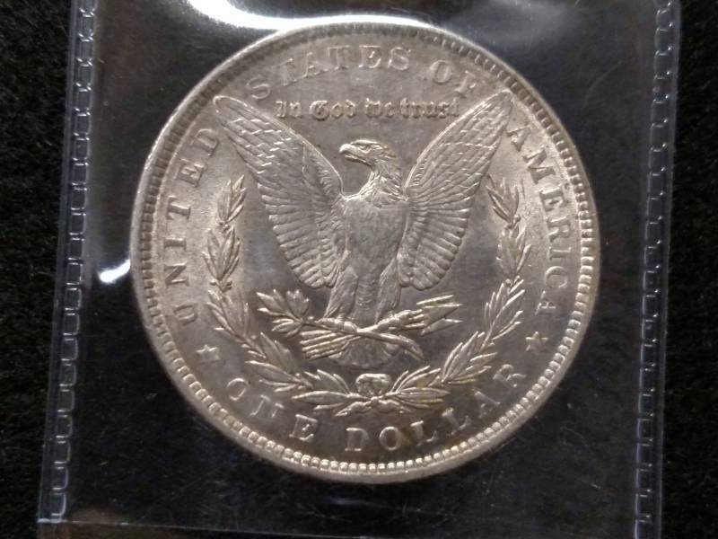 lot 25 image: 1889 MS  Morgan Silver Dollar...