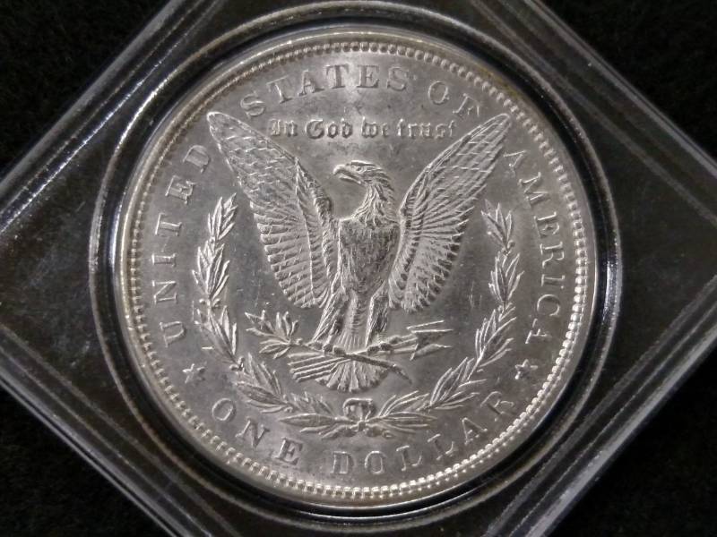 lot 26 image: 1890 MS  Morgan Silver Dollar...