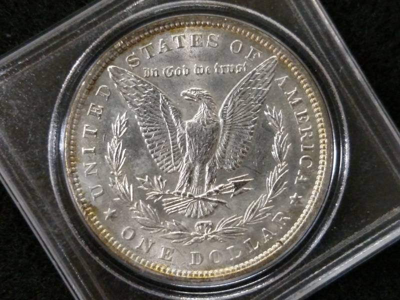lot 32 image: 1896 MS  Morgan Silver Dollar...