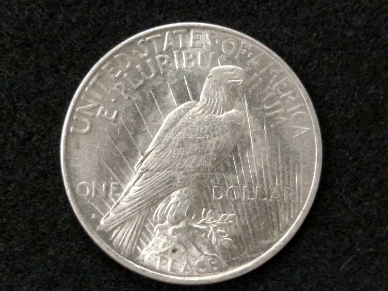 lot 66 image: 1922 D Peace Silver Dollar...