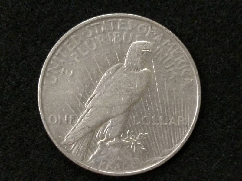 lot 67 image: 1922 D Peace Silver Dollar...