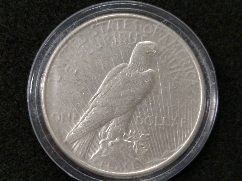 lot 82 image: 1923 D Peace Silver Dollar...