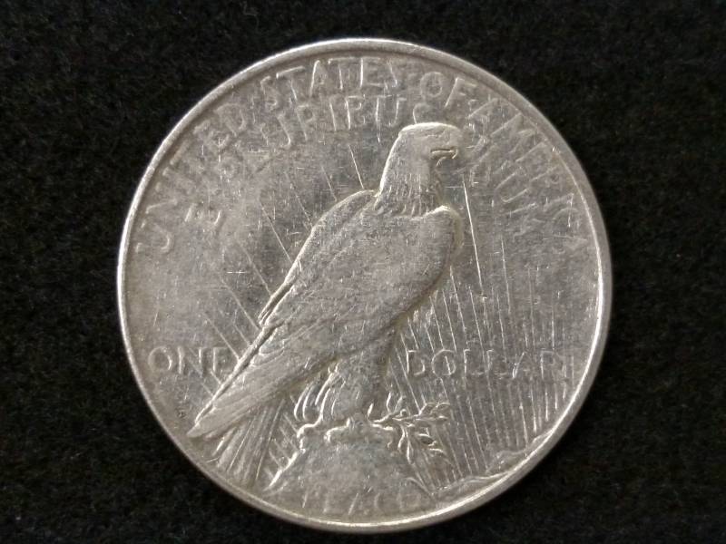 lot 83 image: 1923 D Peace Silver Dollar...