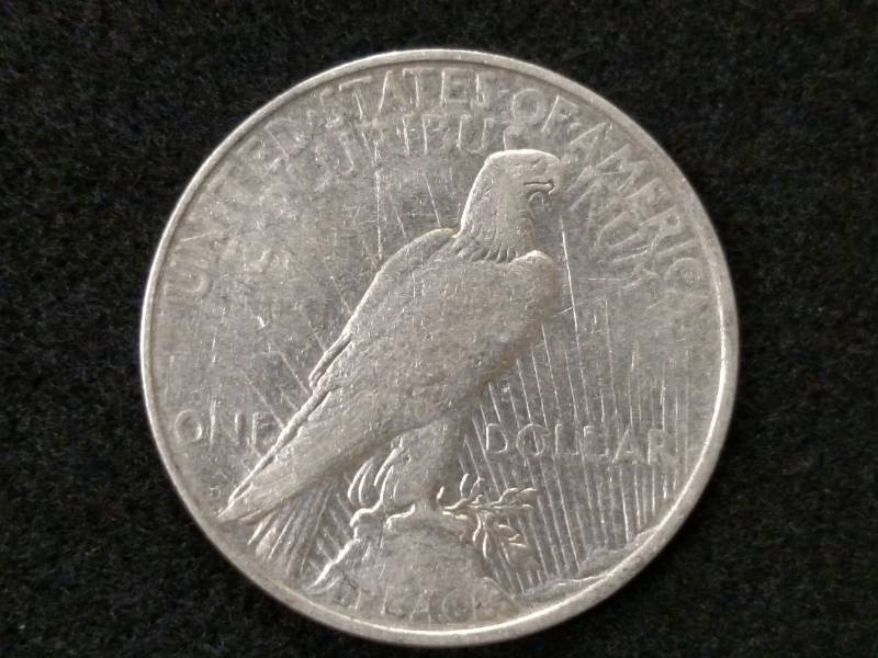 lot 84 image: 1923 D Peace Silver Dollar...