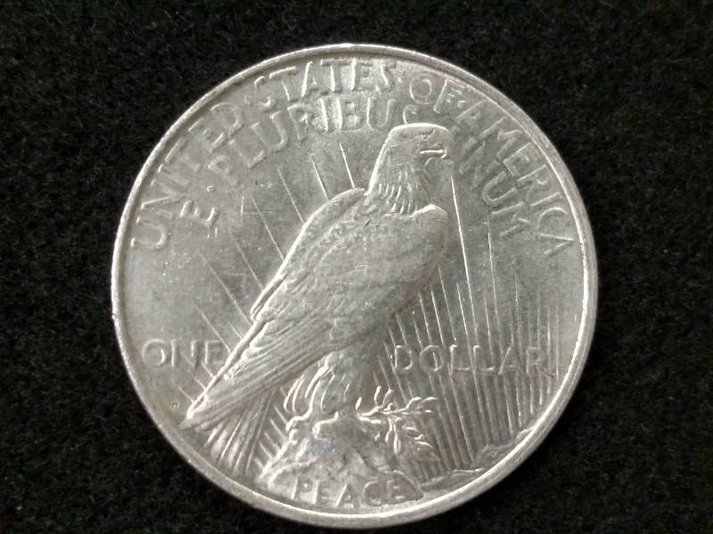 lot 85 image: 1923 D Peace Silver Dollar...