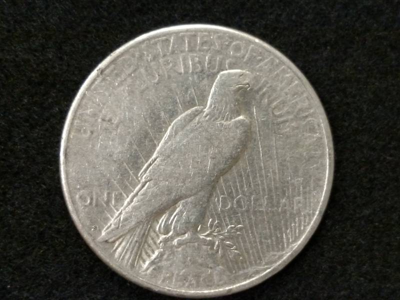 lot 90 image: 1923 S Peace Silver Dollar...